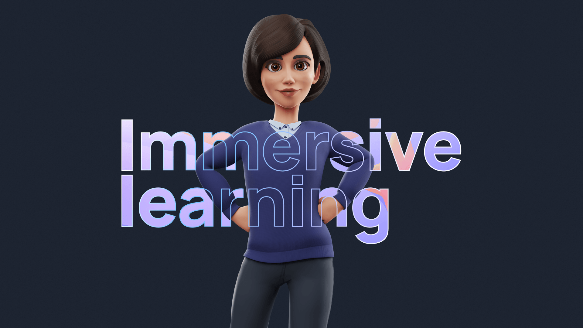 Immersive learning with a 3D animated Character by We Are Learning